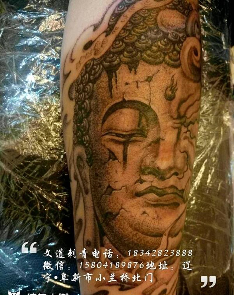 佛与魔纹身图片