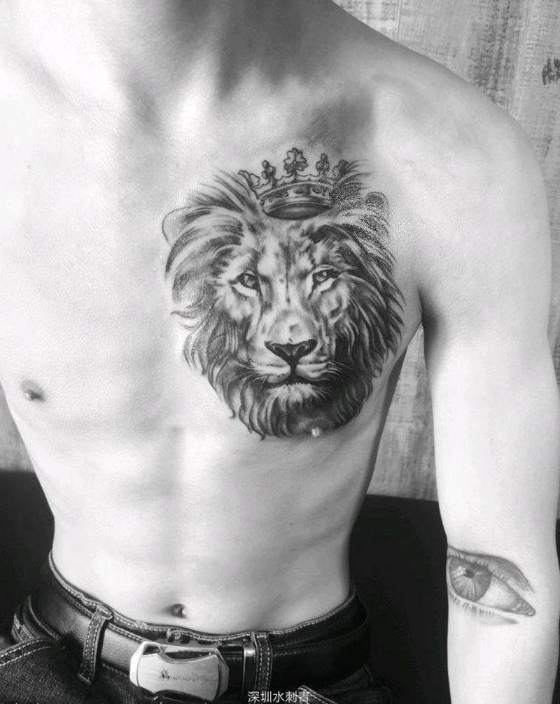 狮子纹身图片