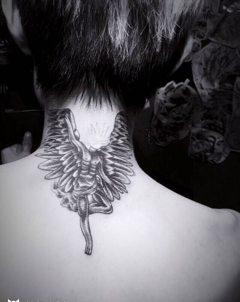天使纹身图片