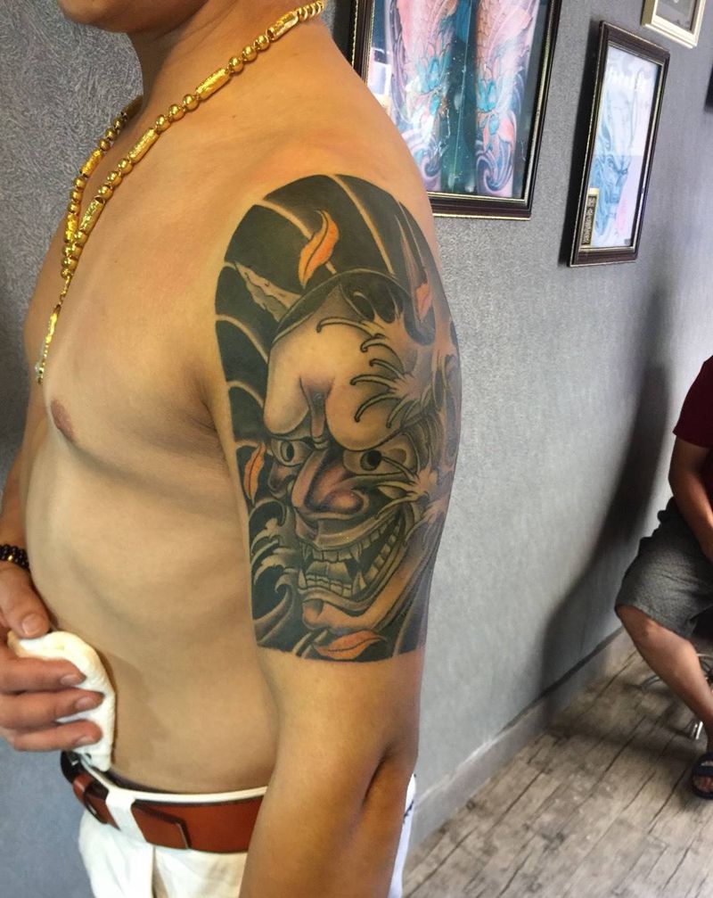 恢复后的大臂纹身图片