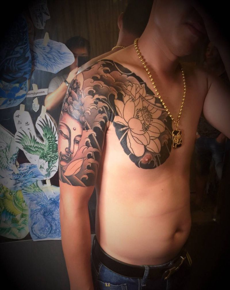 半甲佛，未完，下次镀金，，纹身图片