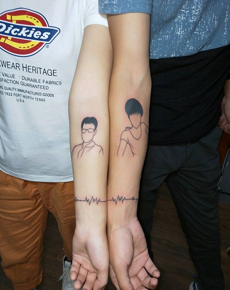 简化版1纹身图片