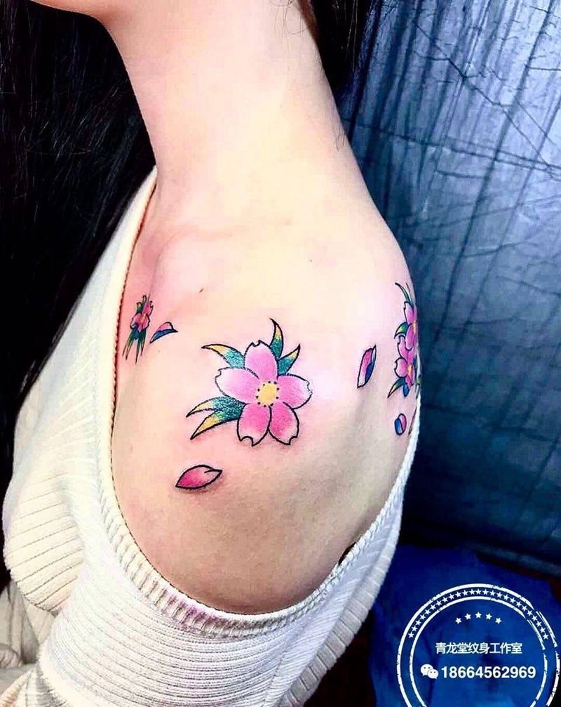 樱花，纹身图片
