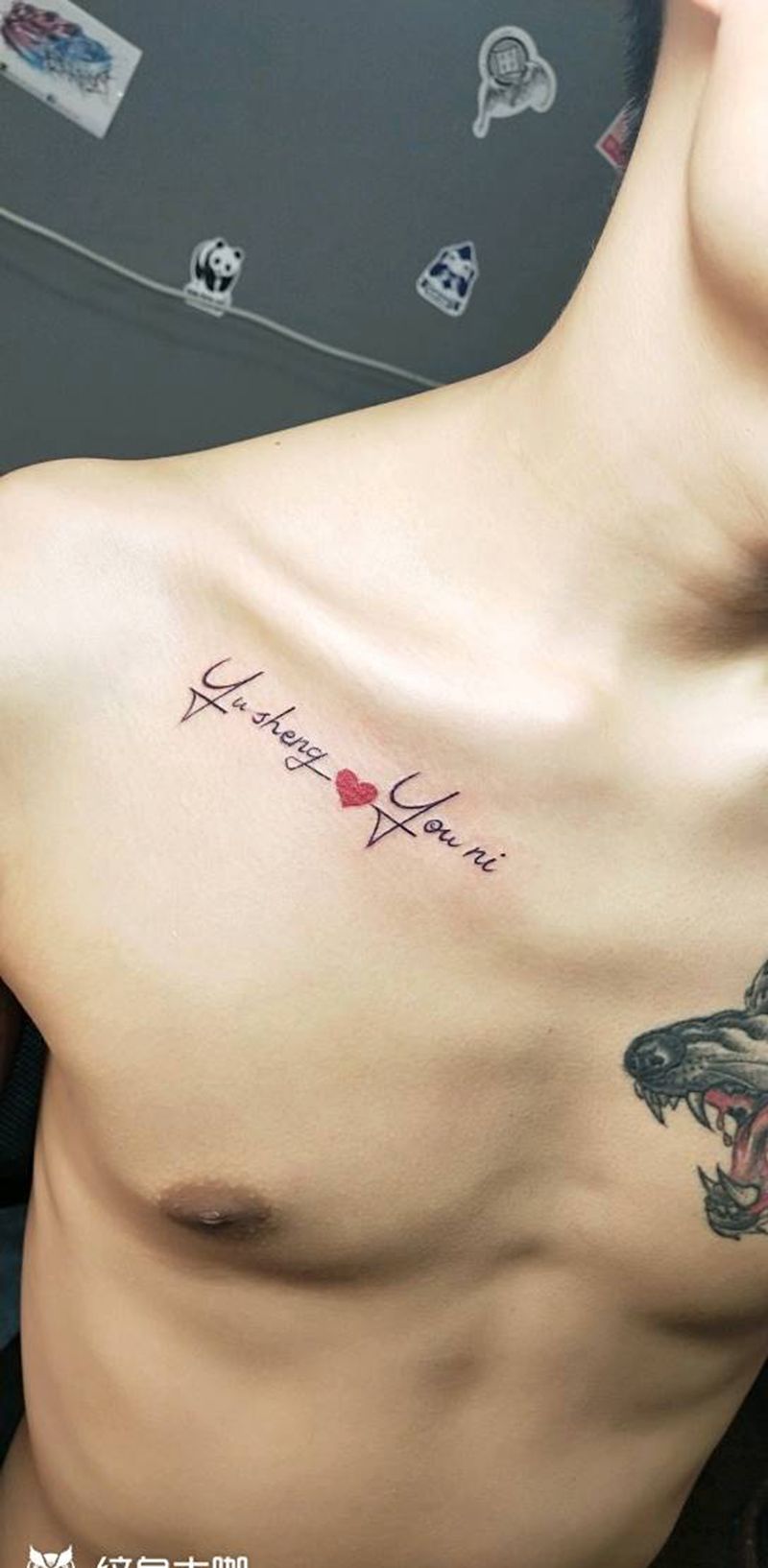 小图纹身图片_颈部纹身图案