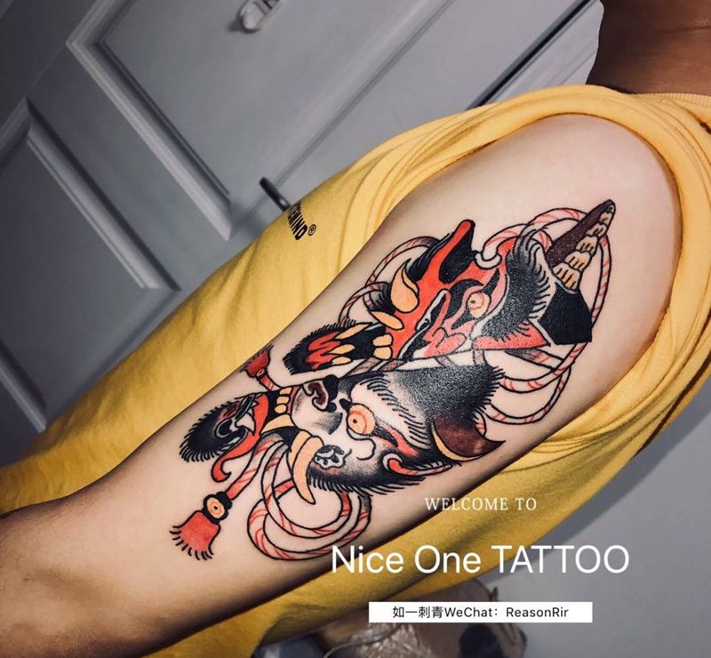 Old school纹身图片_手臂Old School纹身图案