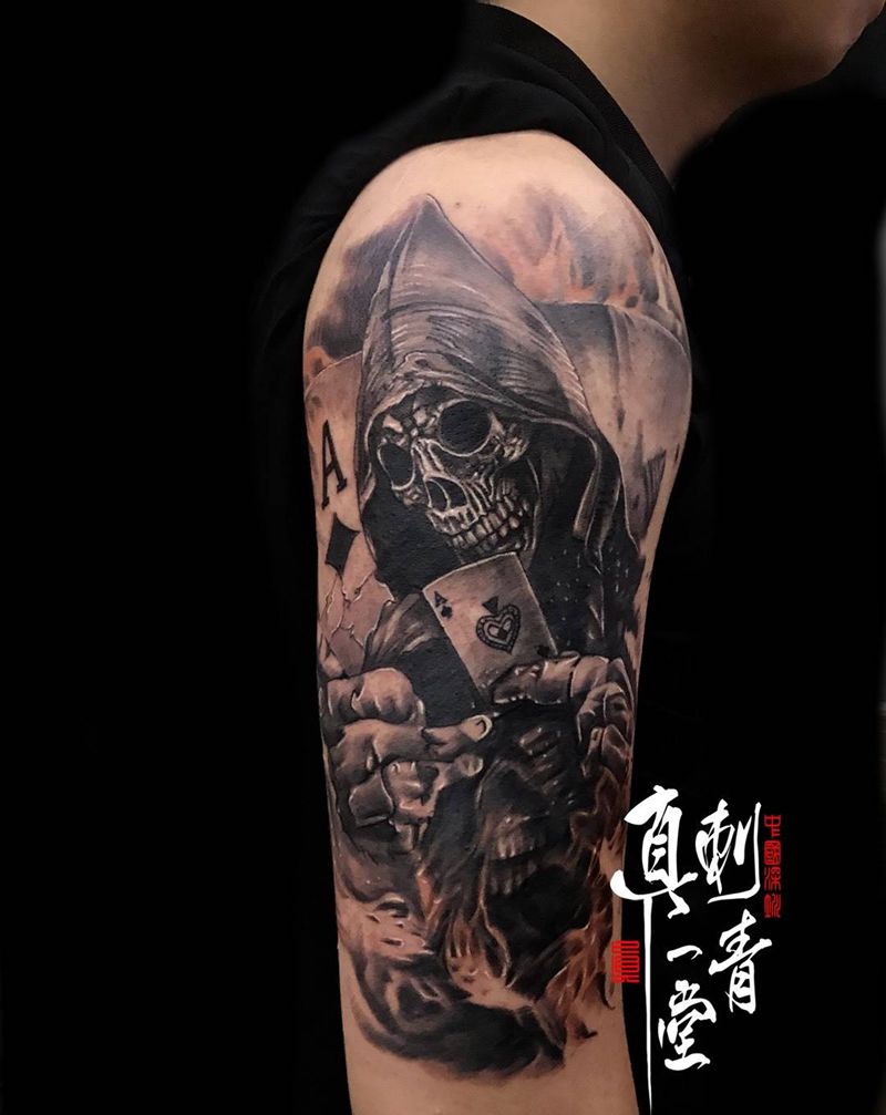 死神纹身图片