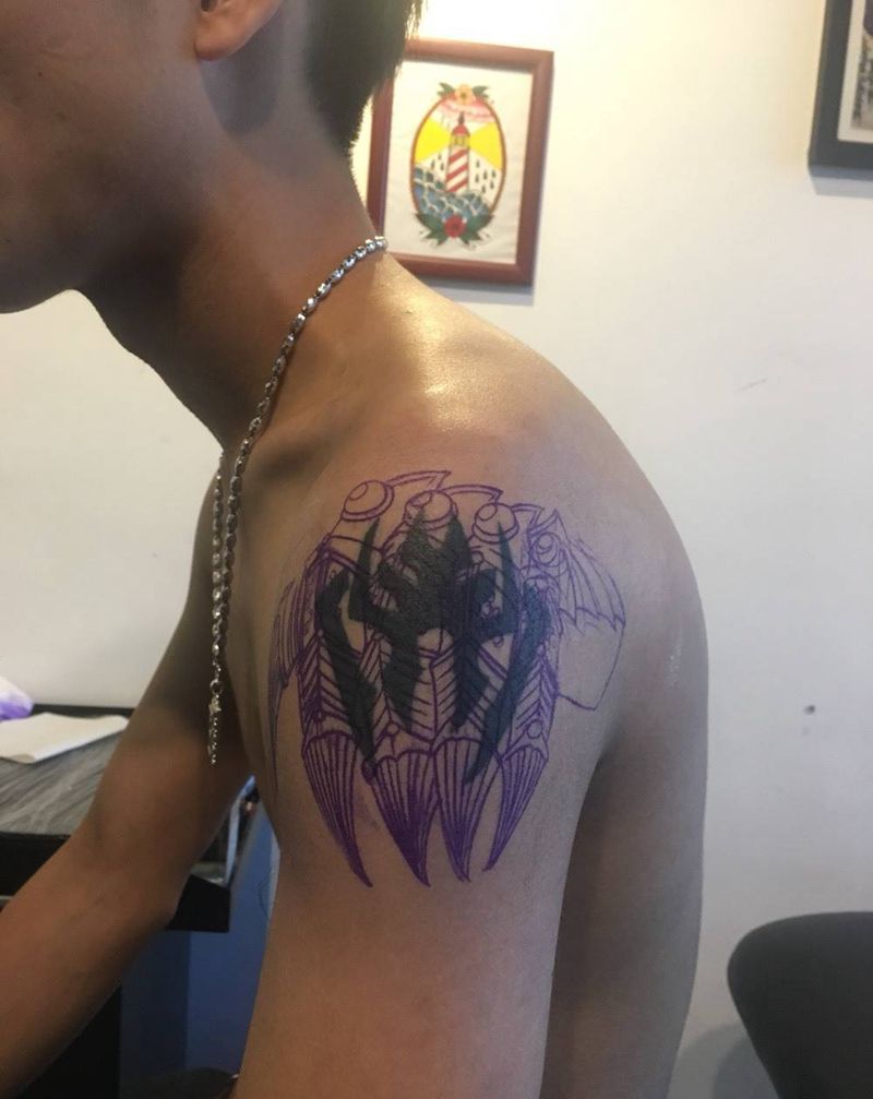 暴力遮盖纹身图片