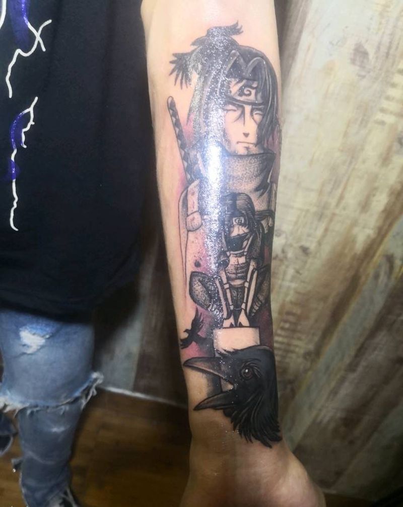 火影遮盖纹身图片_手臂纹身图案