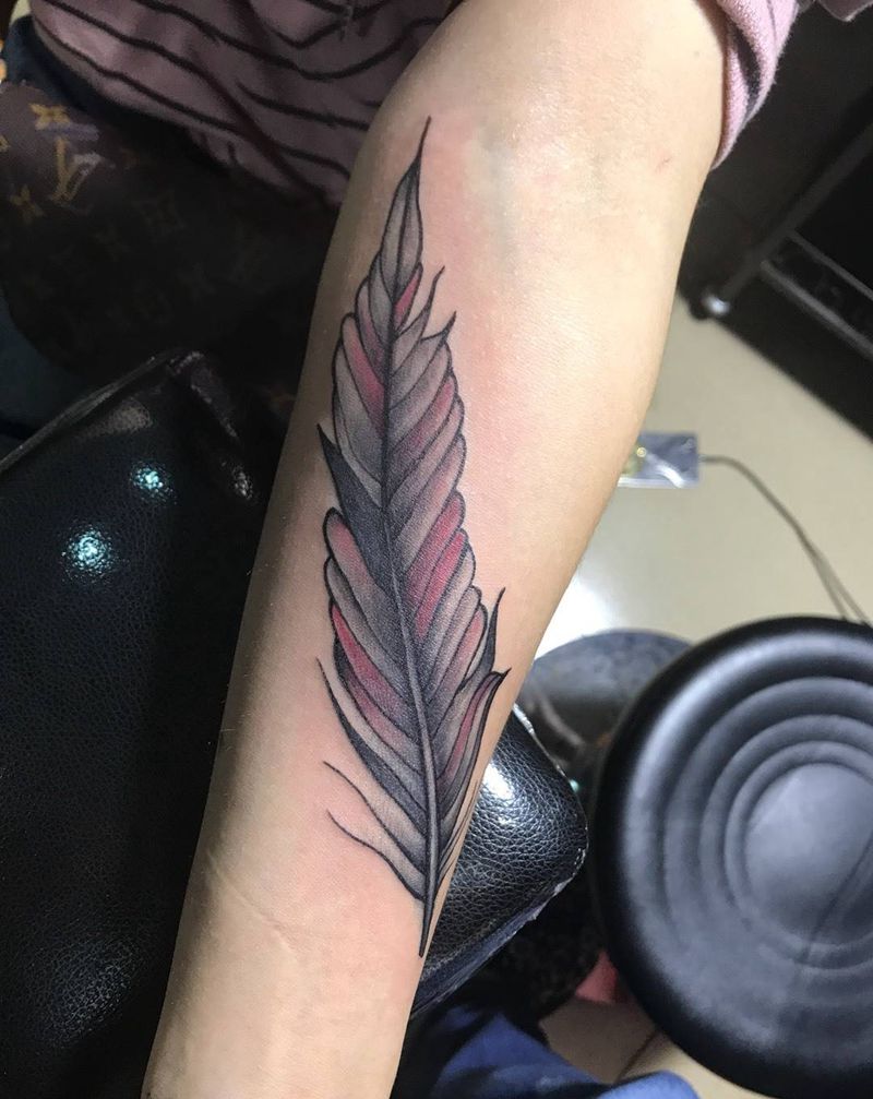 羽毛纹身图片