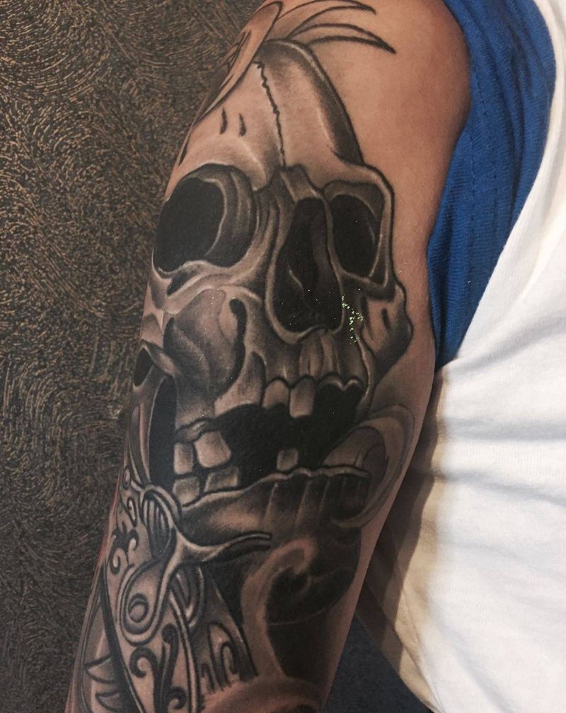 恢复3个月后的大臂纹身图片