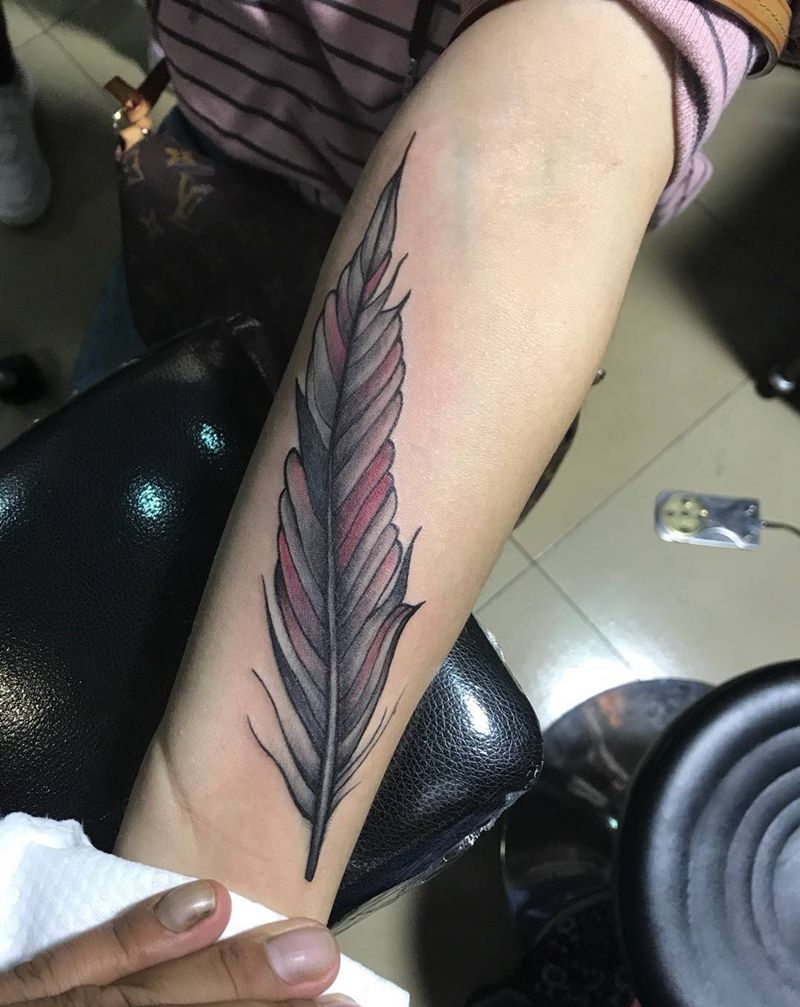 羽毛纹身图片