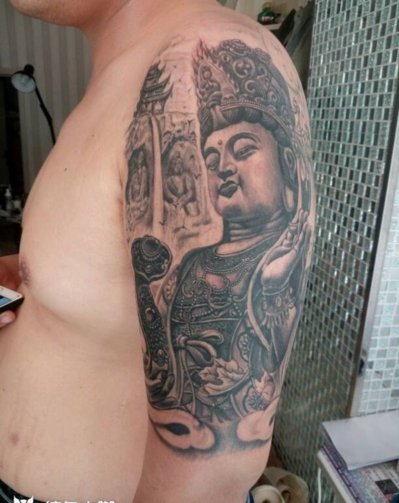 普贤菩萨纹身图片