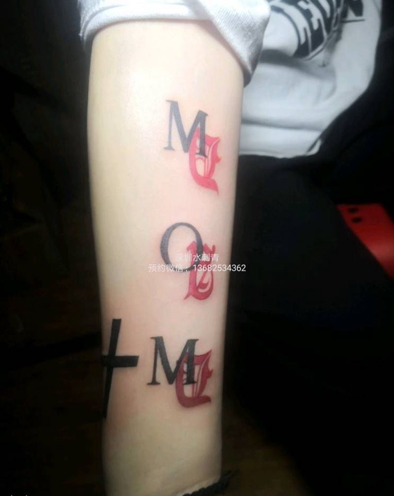 英文纹身图片_手臂纹身图案