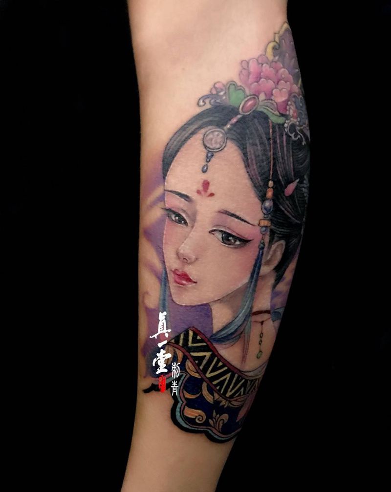 古风人物纹身图片
