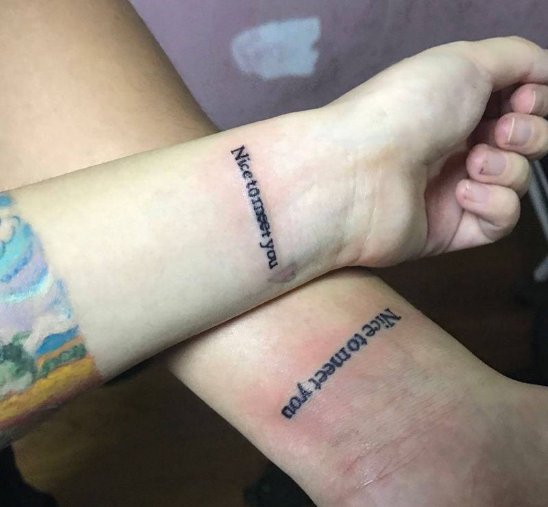 nice to meet you纹身图片_成品手部欧美情侣字符原创纹身图案