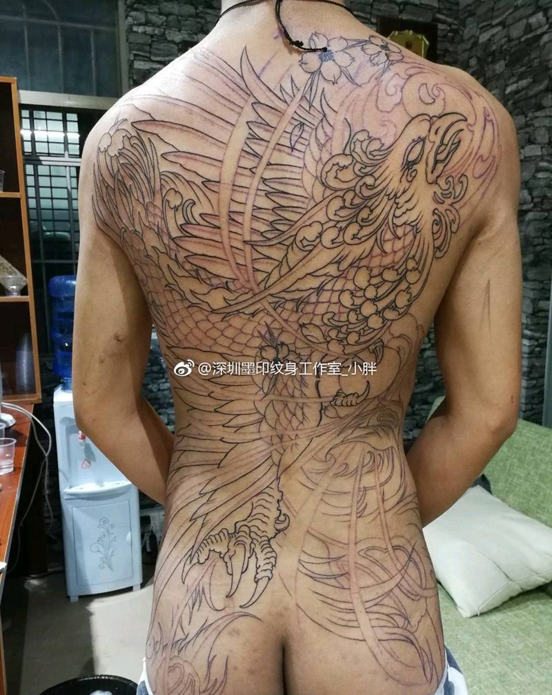 凤舞九天纹身图片