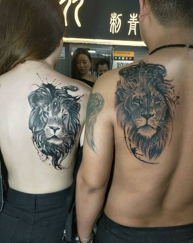 最大的情侣图纹身图片