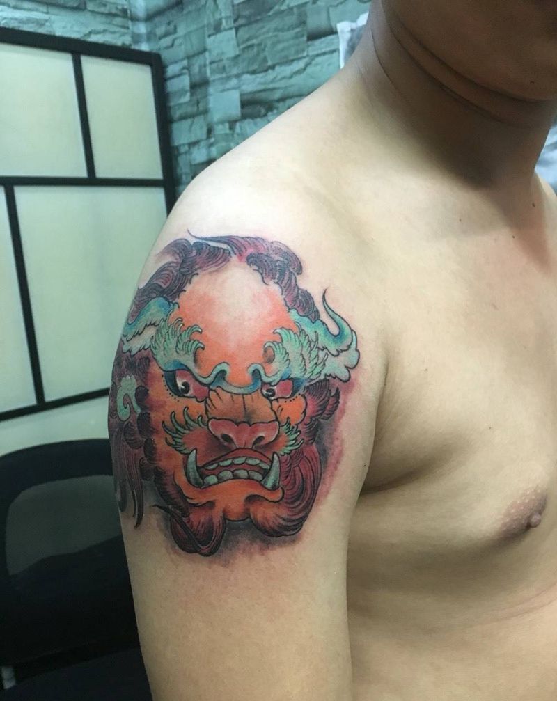 怪纹身图片_成品手臂纹身图案