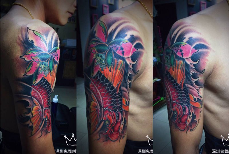 遮盖旧纹身纹身图片_手臂新传统纹身图案