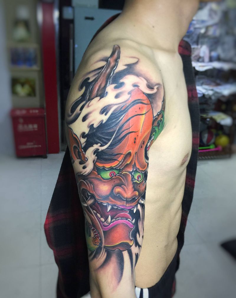 般若纹身图片_手臂纹身图案