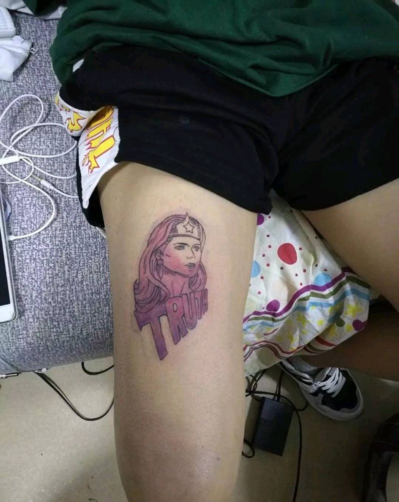 女超人纹身图片