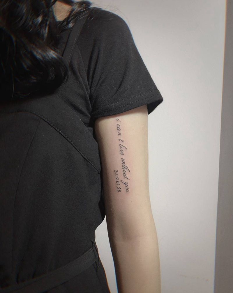 英文纹身图片_手臂英文纹身图案