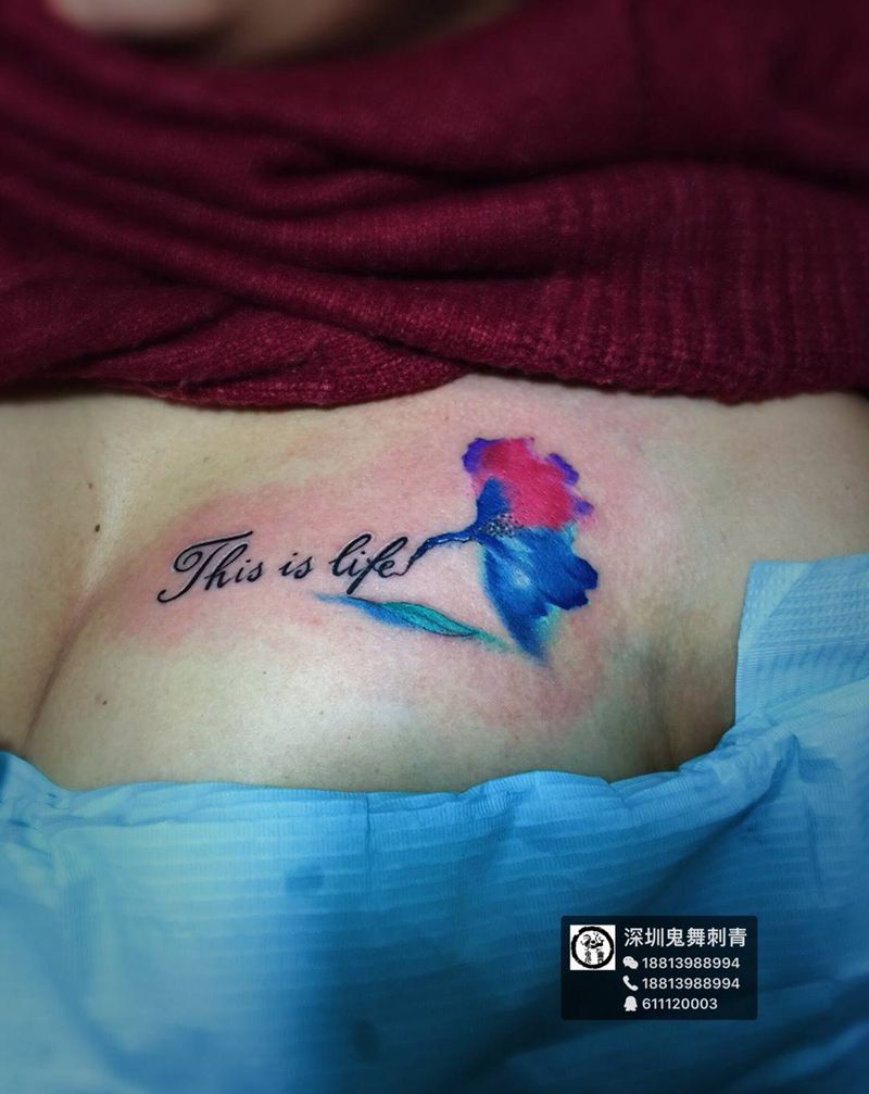 胸大大纹身图片