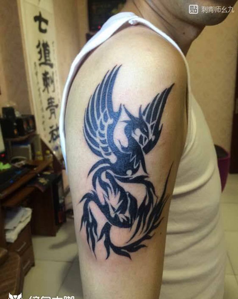 凤凰图腾纹身图片