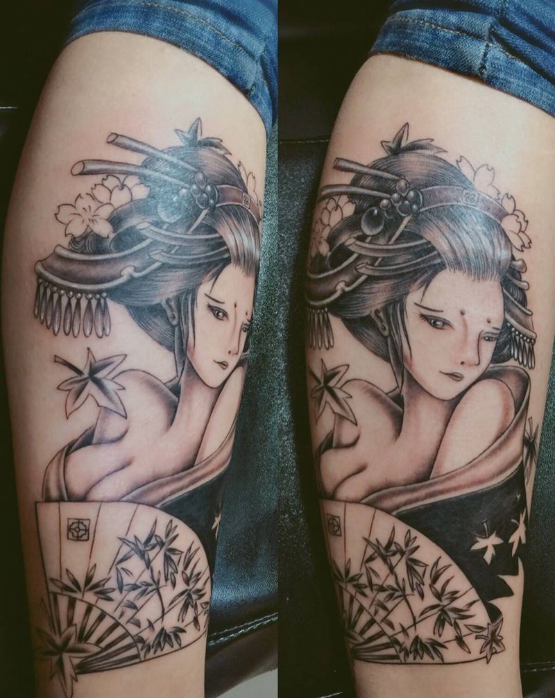 38F大胸纹身图片