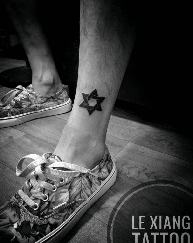 六芒星纹身图片