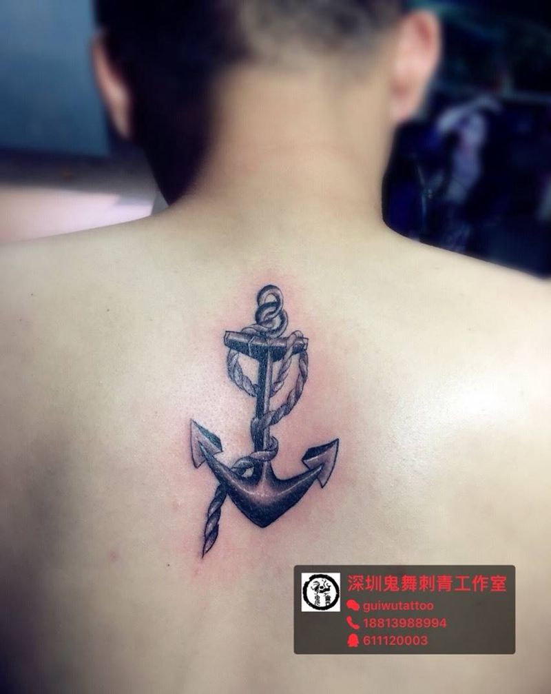 船锚纹身图片