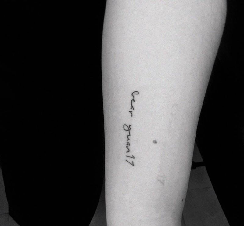 小英文纹身图片