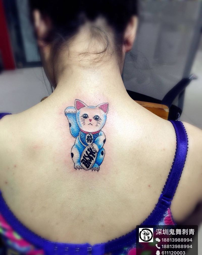 猫了个咪的纹身图片