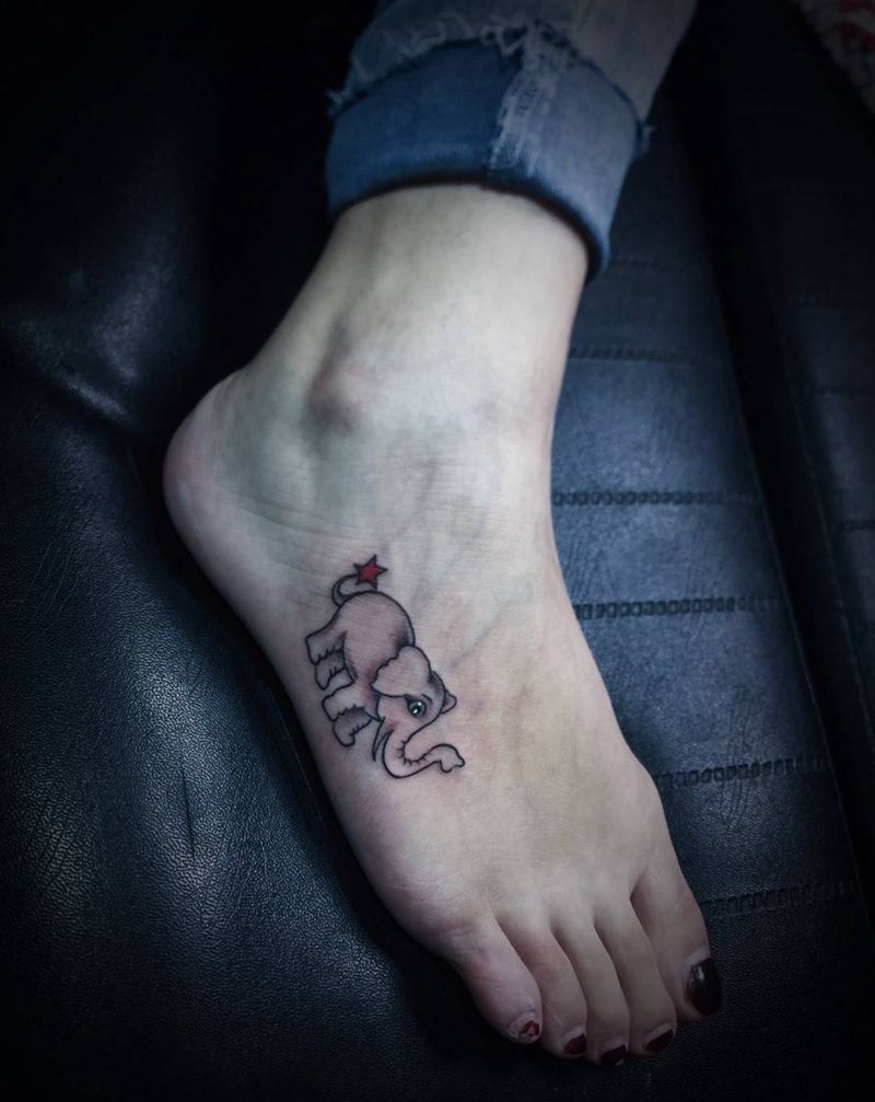 小象纹身图片
