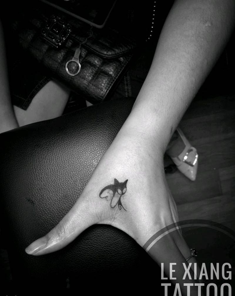 猫纹身图片