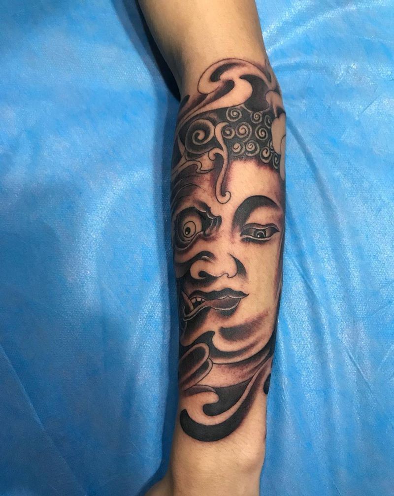 善恶佛纹身图片