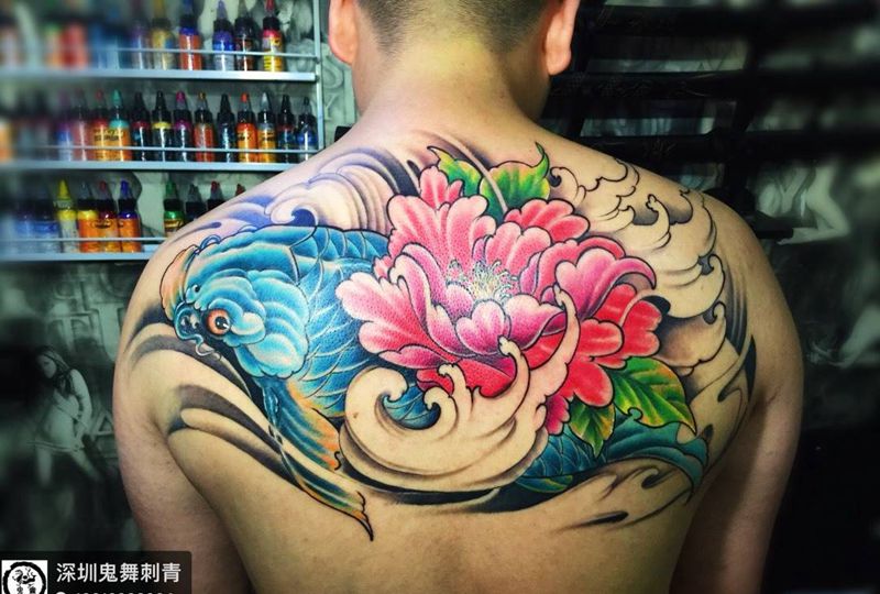 锦鲤纹身图片