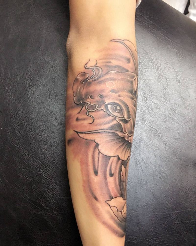 2017纹身图片_成品手臂传统纹身图案