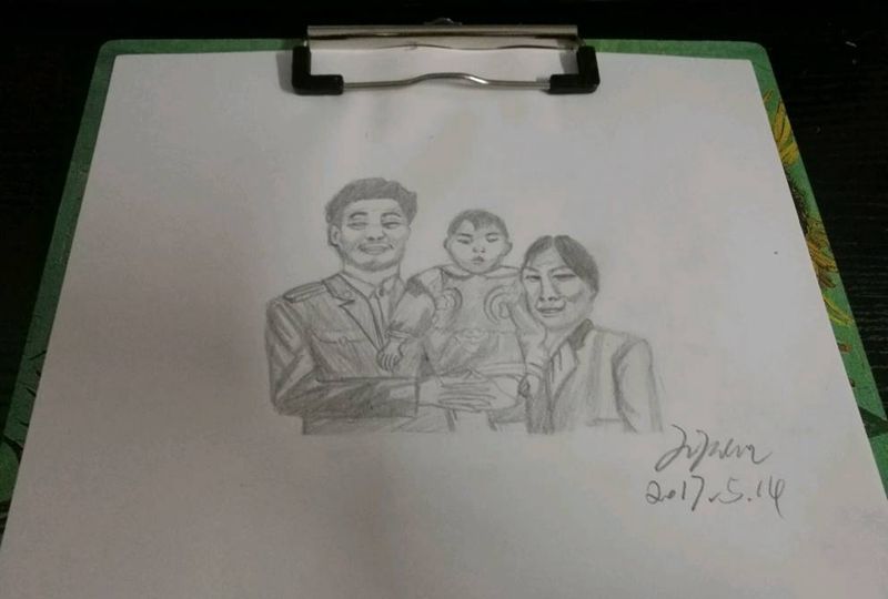 母亲节人像纹身图片