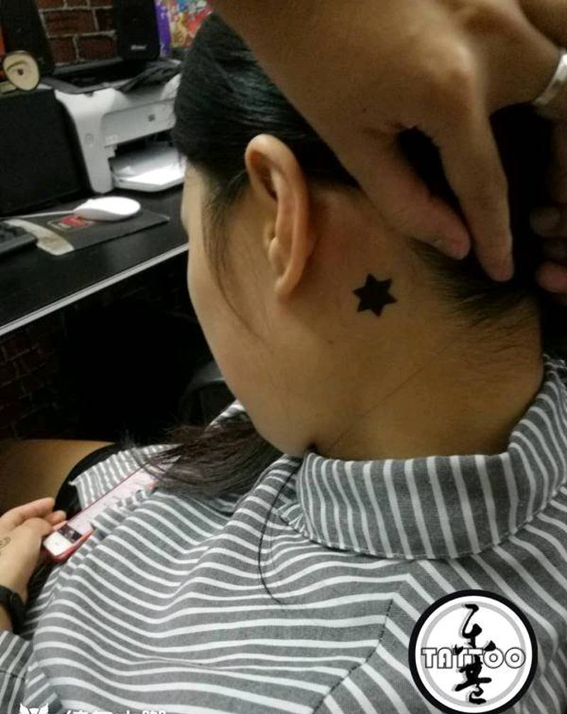 一次性喷绘纹身纹身图片