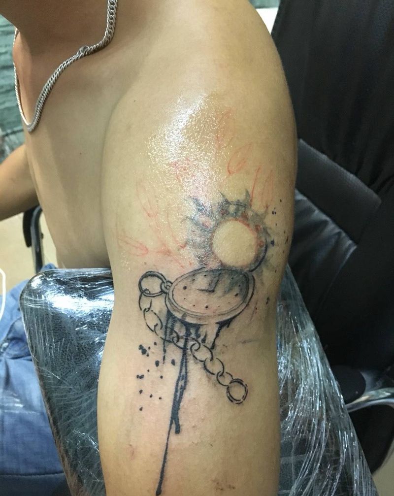 盖图纹身图片_成品手臂纹身图案