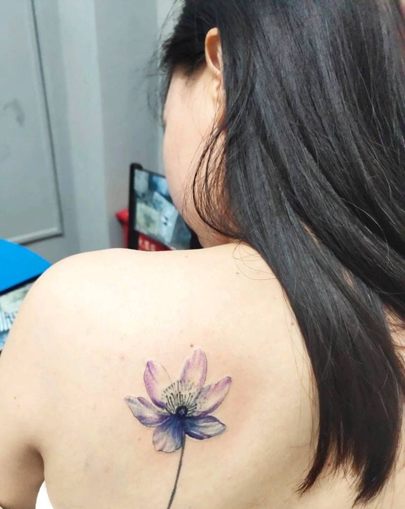 遮盖小图纹身图片_肩部水彩纹身图案