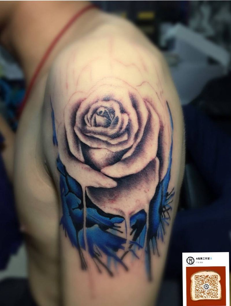 玫瑰纹身图片