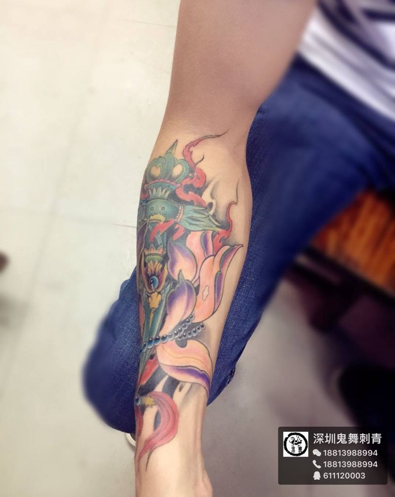 降魔杵纹身图片