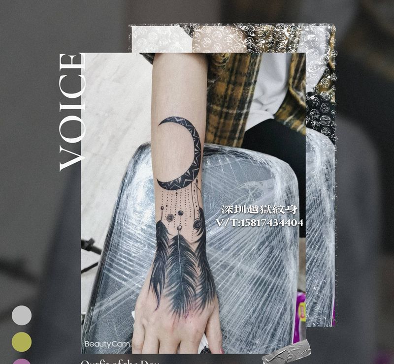遮盖纹身图片_手部纹身图案
