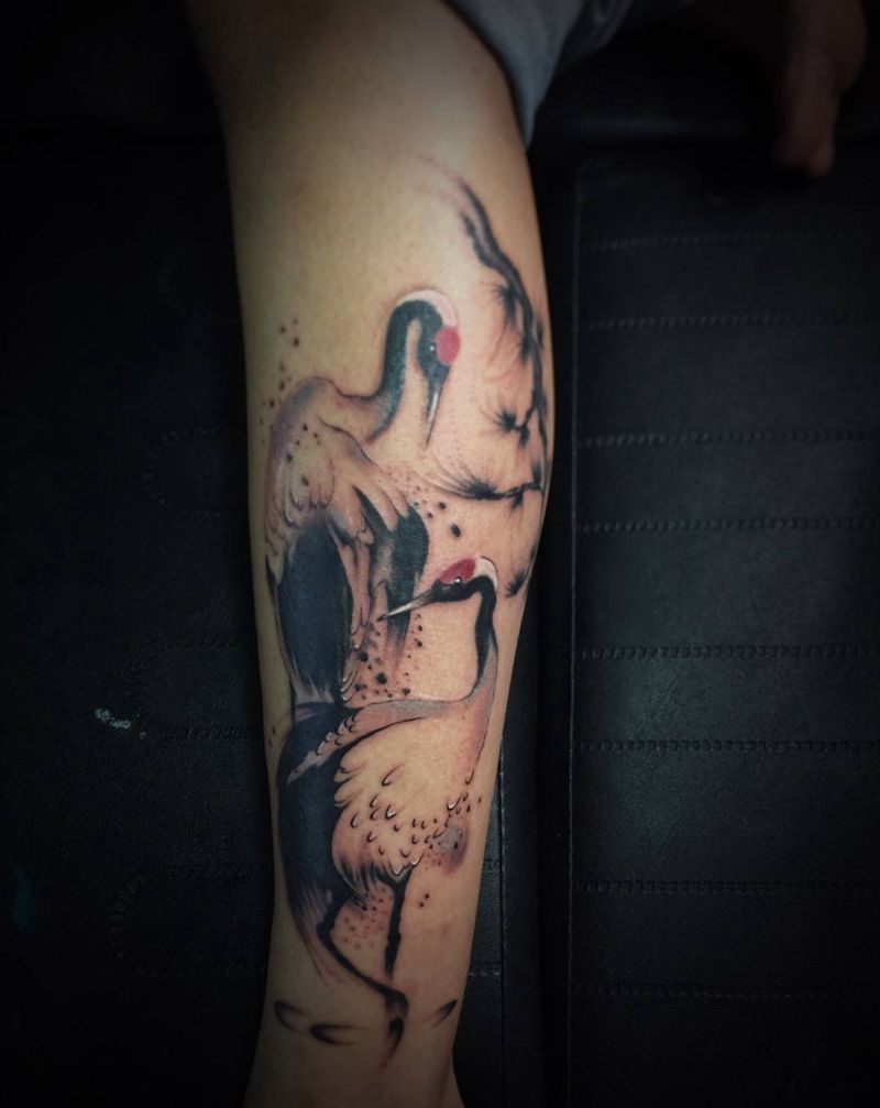 铁锅炖大鹅纹身图片