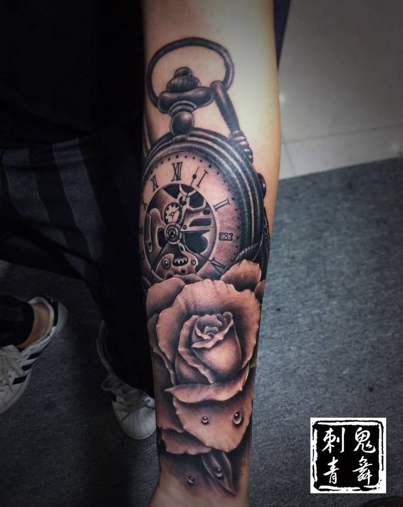 欧美小臂纹身图片