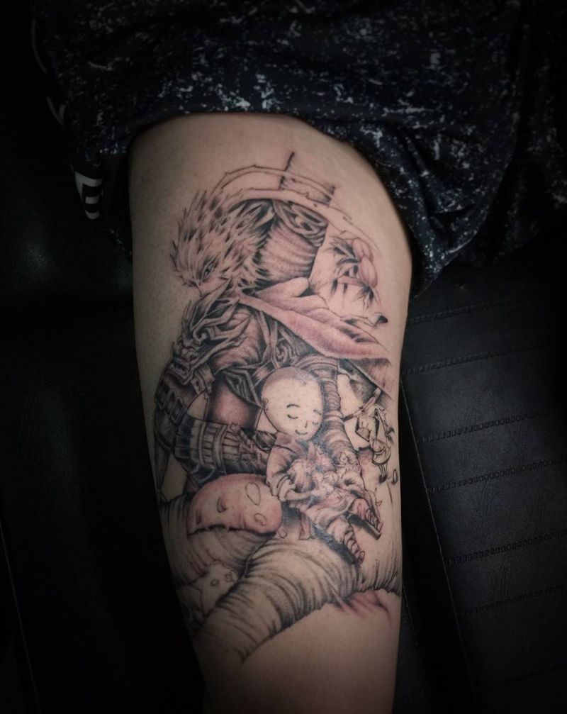 速写西游纹身图片