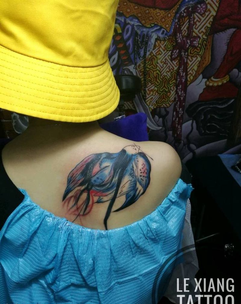 日本姑娘纹身图片