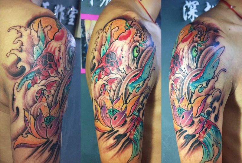 水煮鱼纹身图片